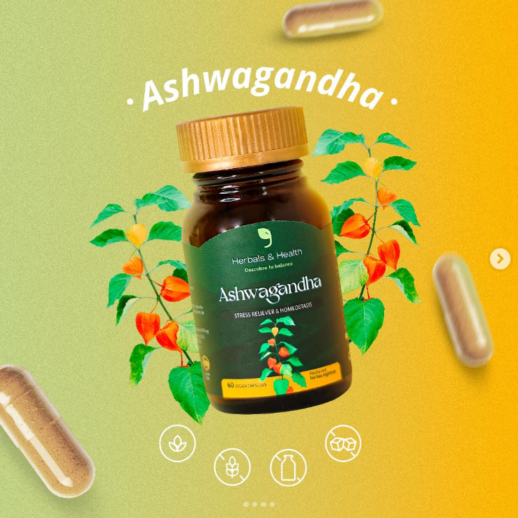 Ashwagandha – 60 cápsulas | Estrés, Sueño y Enfoque