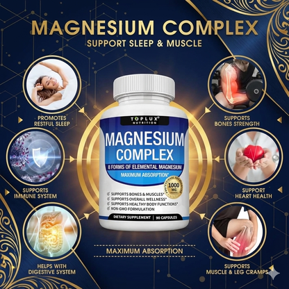 Magnesio 1000 mg – Complejo de 8 Magnesios