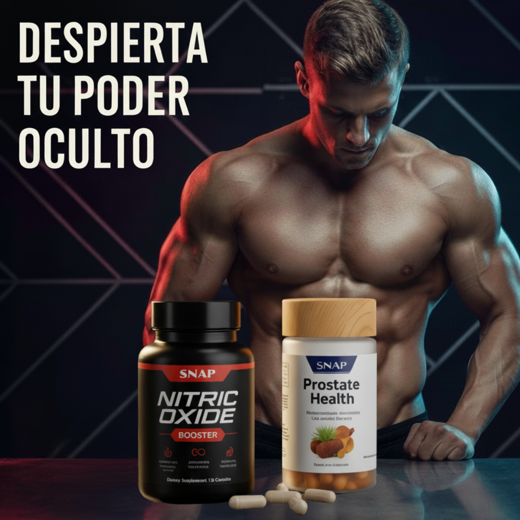 Nitric Power™ + Prostate Balance – Pack 2x1 🧠💪 Energía, Potencia y Bienestar Masculino  Con Saw Palmetto 🌿, L-Arginina ⚡ y Extractos Medicinales (120 cápsulas)